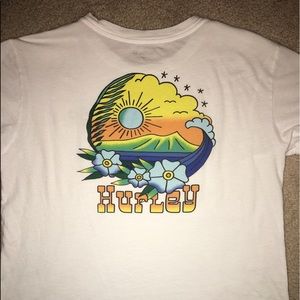 Hurley white cotton tshirt